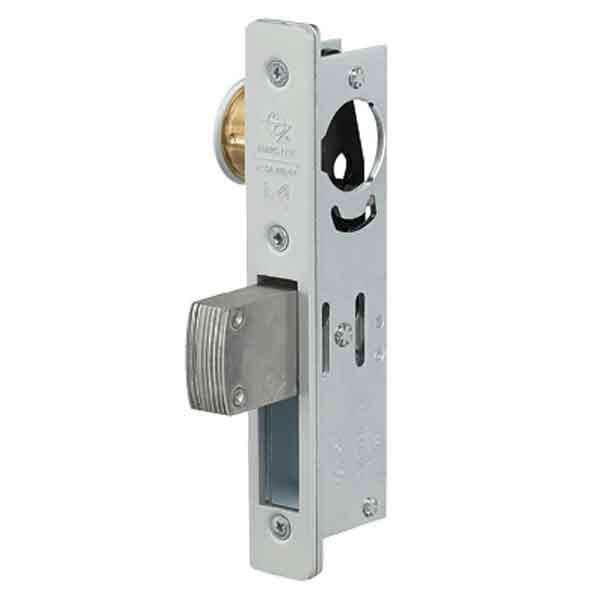 AdamsRite: MS DEADBOLT 1 1/2 BS 628 1 1/2 Inch Backset Flat Faceplate Aluminum